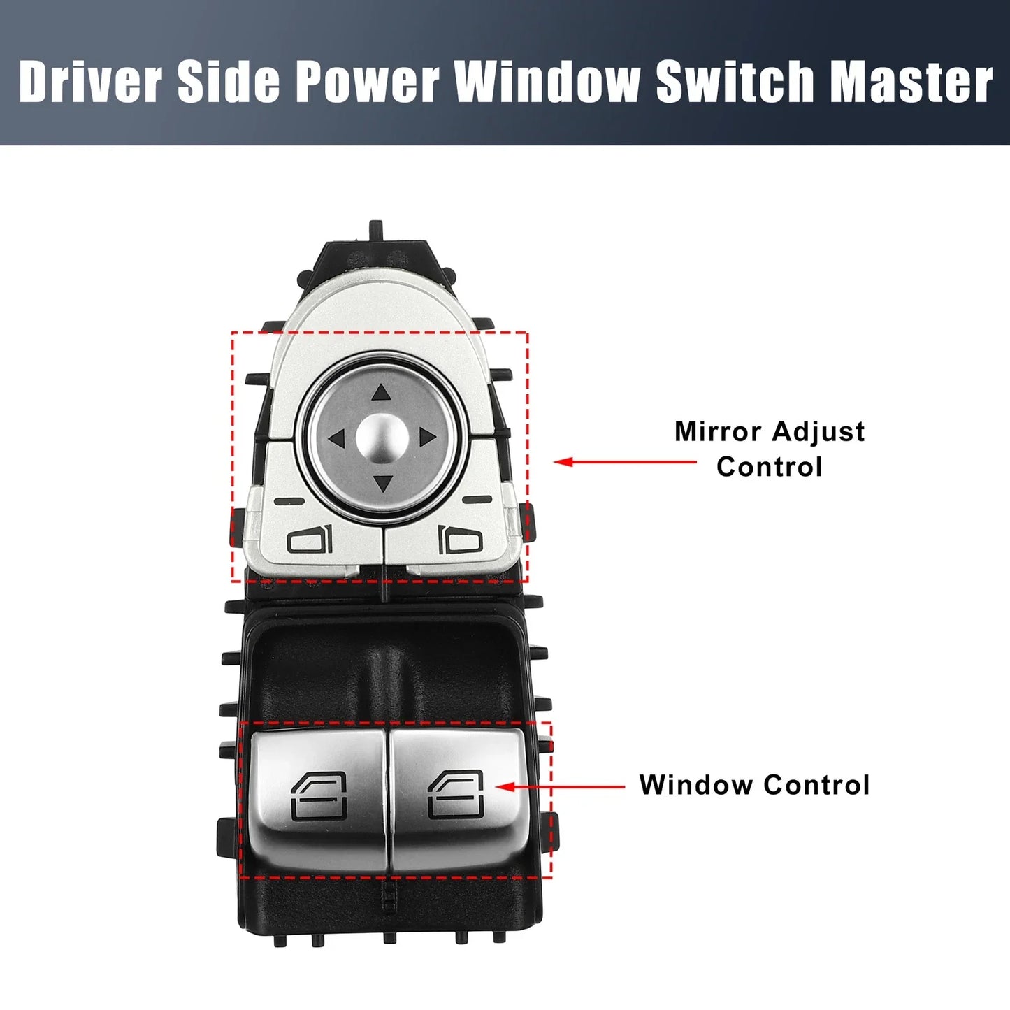 Left Side Power Window Switch for Mercedes V-Class W447 (2014-2023)