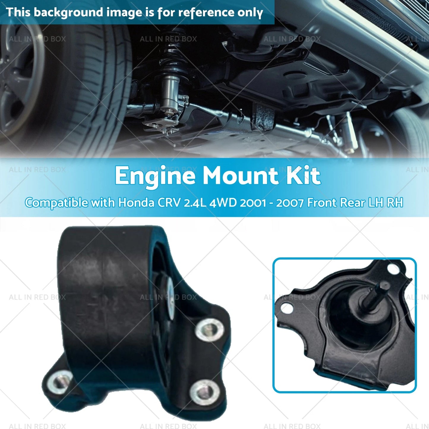 Motor & Transmission Mounts for Honda CRV 2.4L 4WD (2001-2007)
