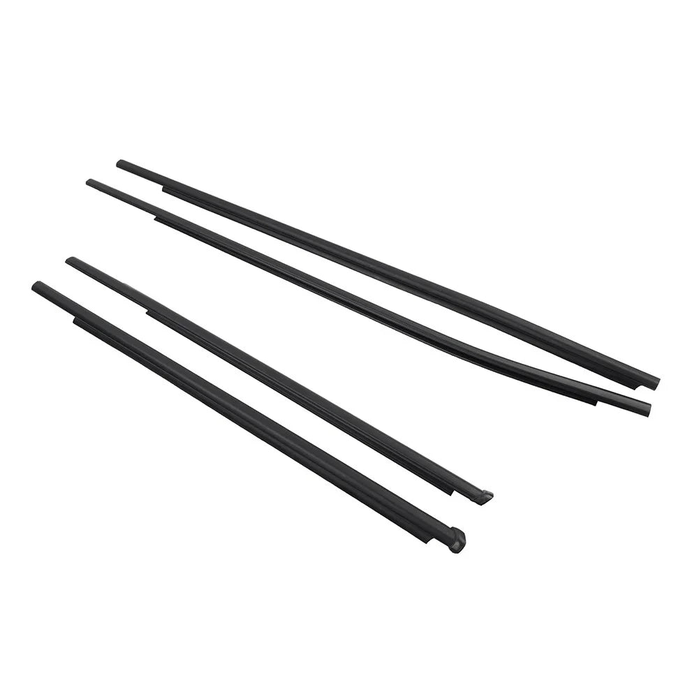 4pcs Outer Door Belt Moulding for Toyota Hilux Revo (2015-2023) Black
