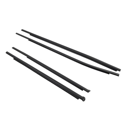 4pcs Outer Door Belt Moulding for Toyota Hilux Revo (2015-2023) Black
