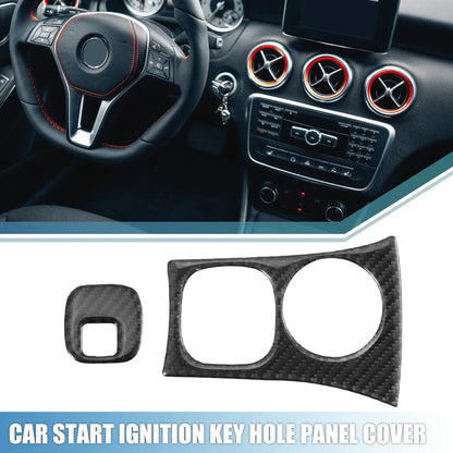 Ignition Key Hole Panel Covers for Chevy Corvette C5 Black (1997-2004)
