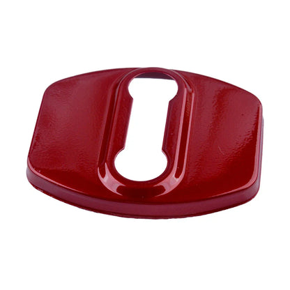 4 x Red Stainless Steel Door Lock Buckle Covers for Hyundai Kia