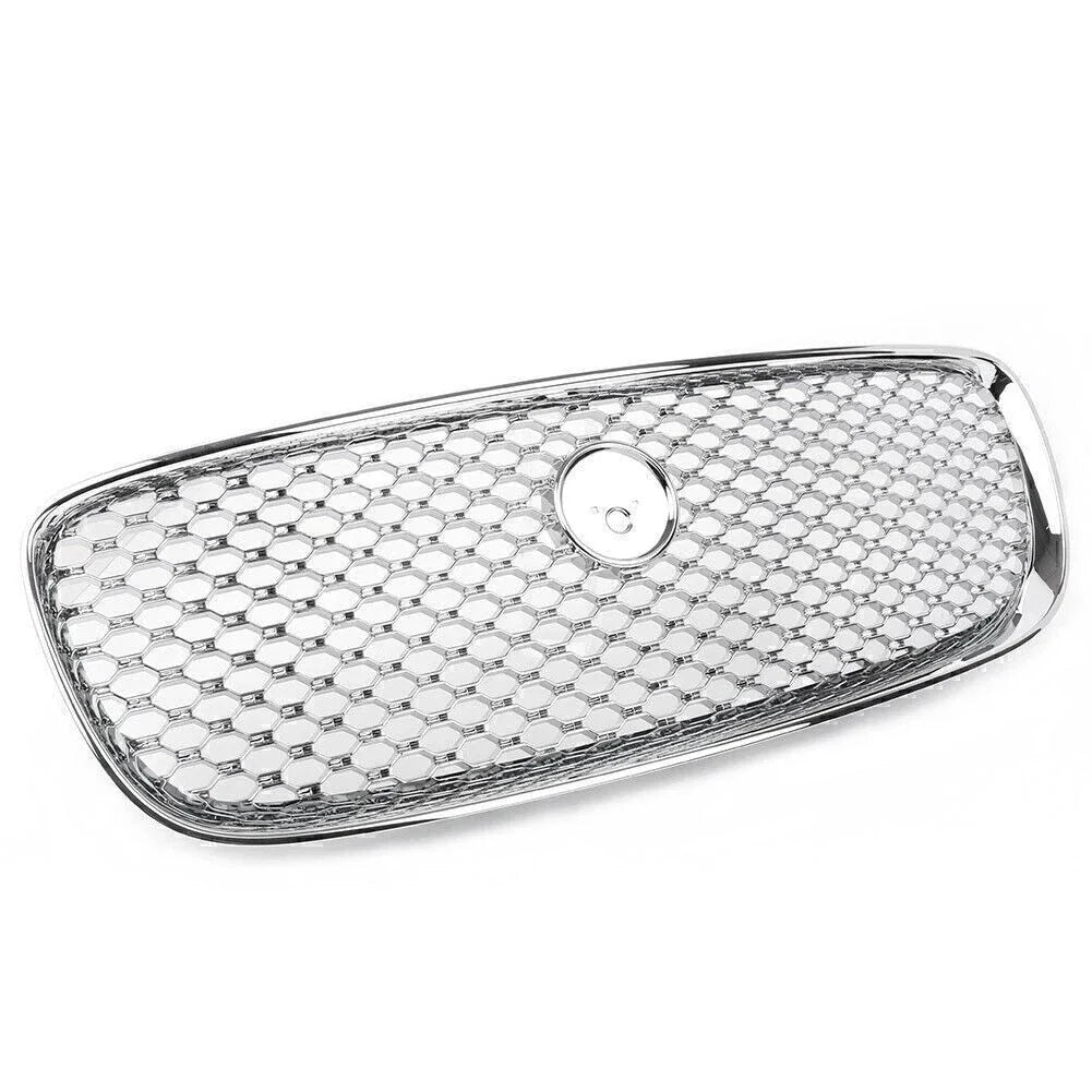 Front Upper Bumper Mesh Grille for Jaguar XF XFR (2016-2020) Chrome