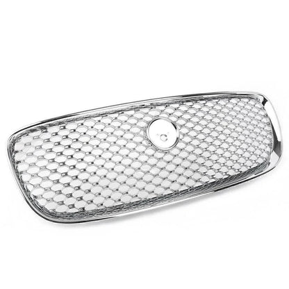 Front Upper Bumper Mesh Grille for Jaguar XF XFR (2016-2020) Chrome
