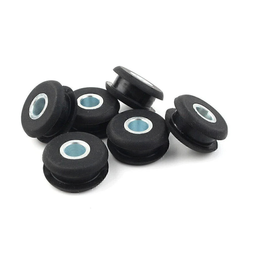 6 x Black Gas Tank Mounts for Harley Softail FXWG