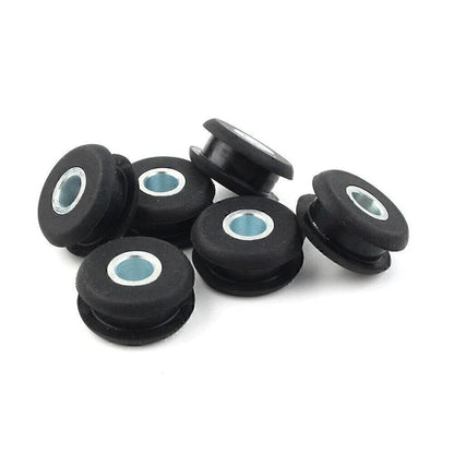 6 x Black Gas Tank Mounts for Harley Softail FXWG