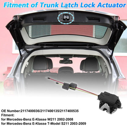 Rear Trunk Latch Lock Actuator for Mercedes-Benz E-Class W211 (2002-2008)