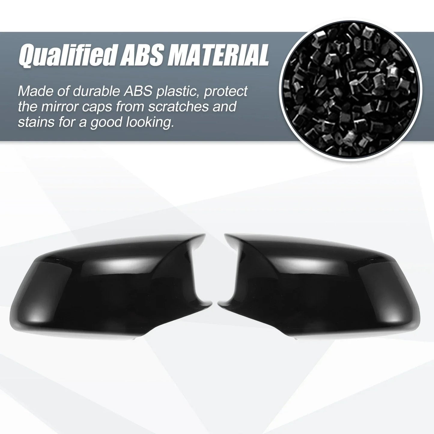 Rearview Mirror Cover Cap Gloss Black for BMW F10 F11 F18 528i 530i 535i 550i