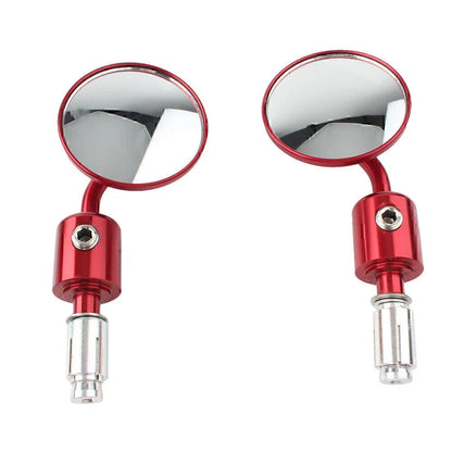 CNC 7/8" Round Bar End Mirrors for Universal Motorcycle