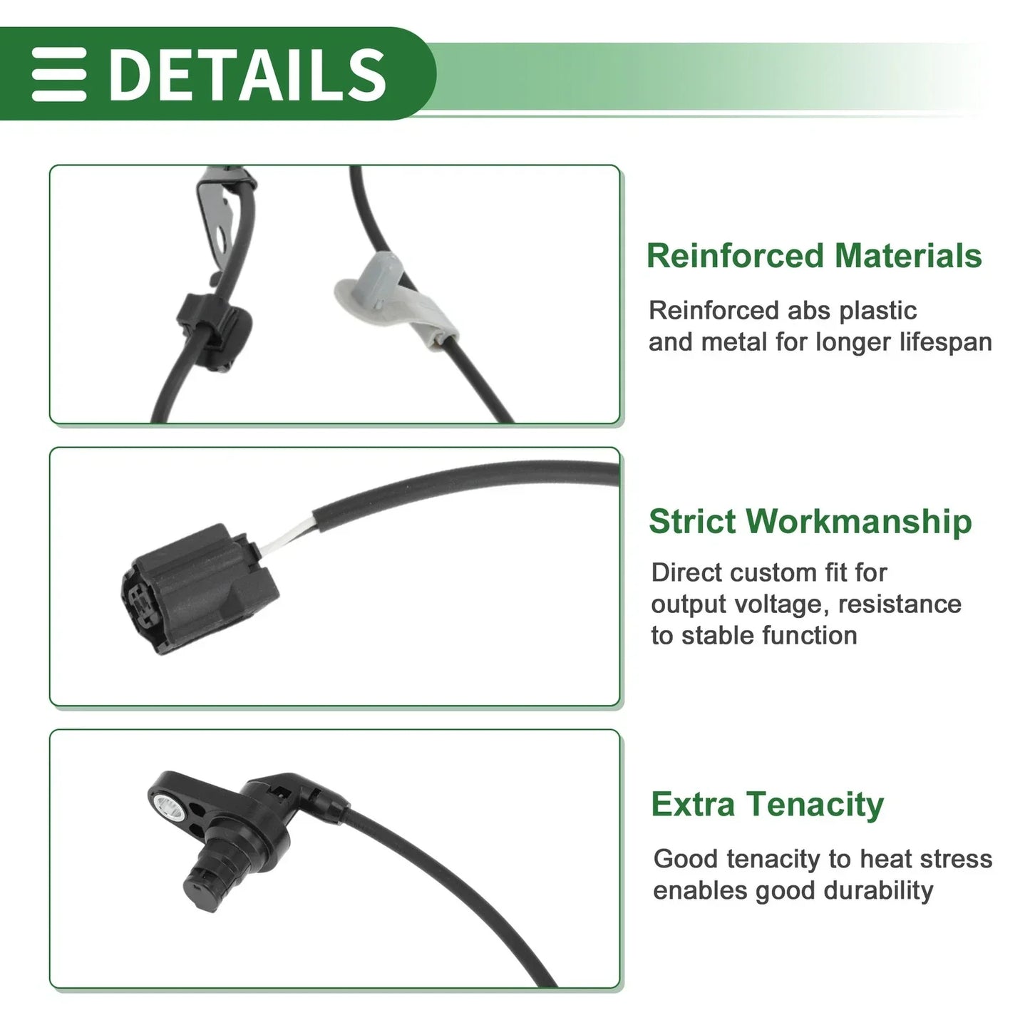 ABS Wheel Speed Sensor for Lexus ES300h (2013-2017) - 1 x Sensor