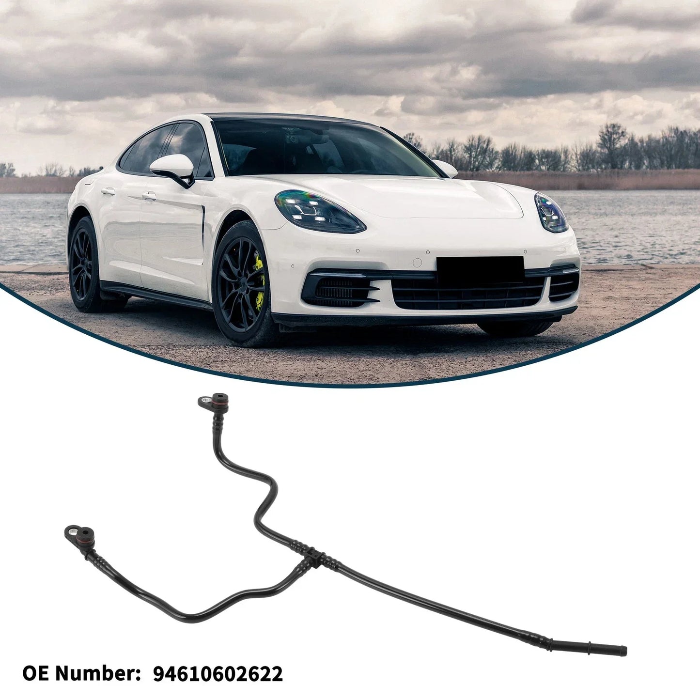 Radiator Hose for Porsche Panamera 2010-2018 Plastic Coolant Pipe