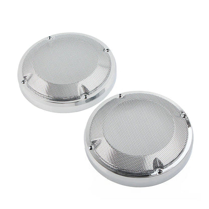 6.5" Saddlebag Lid Speaker Grill Covers for Harley Touring Electra (1983-2020)