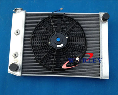 3 Core Aluminum Radiator & Fan for Ford Cortina 6 Cylinder (1972-1982)