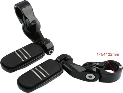 1-1/4" Motorcycle Engine Guard Foot Pegs for Harley Davidson
