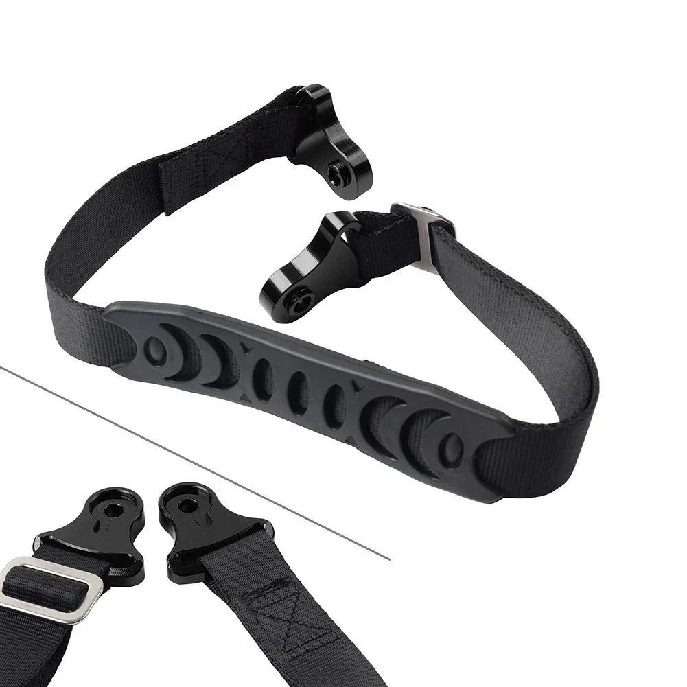 Universal Adjustable Fork Rear Seat Rescue Strap Sling for Motorcycle