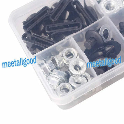Aluminum Full Nuts Set for Universal Sportbike - Fully Threaded Bolts