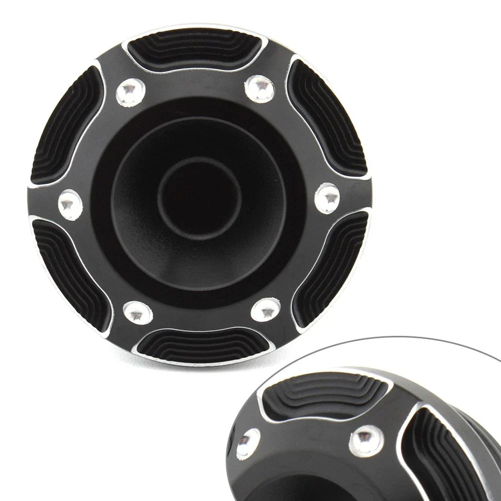 Black & Silver Frame Hole Cover Caps for Harley X350