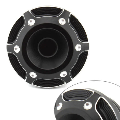 Black & Silver Frame Hole Cover Caps for Harley X350
