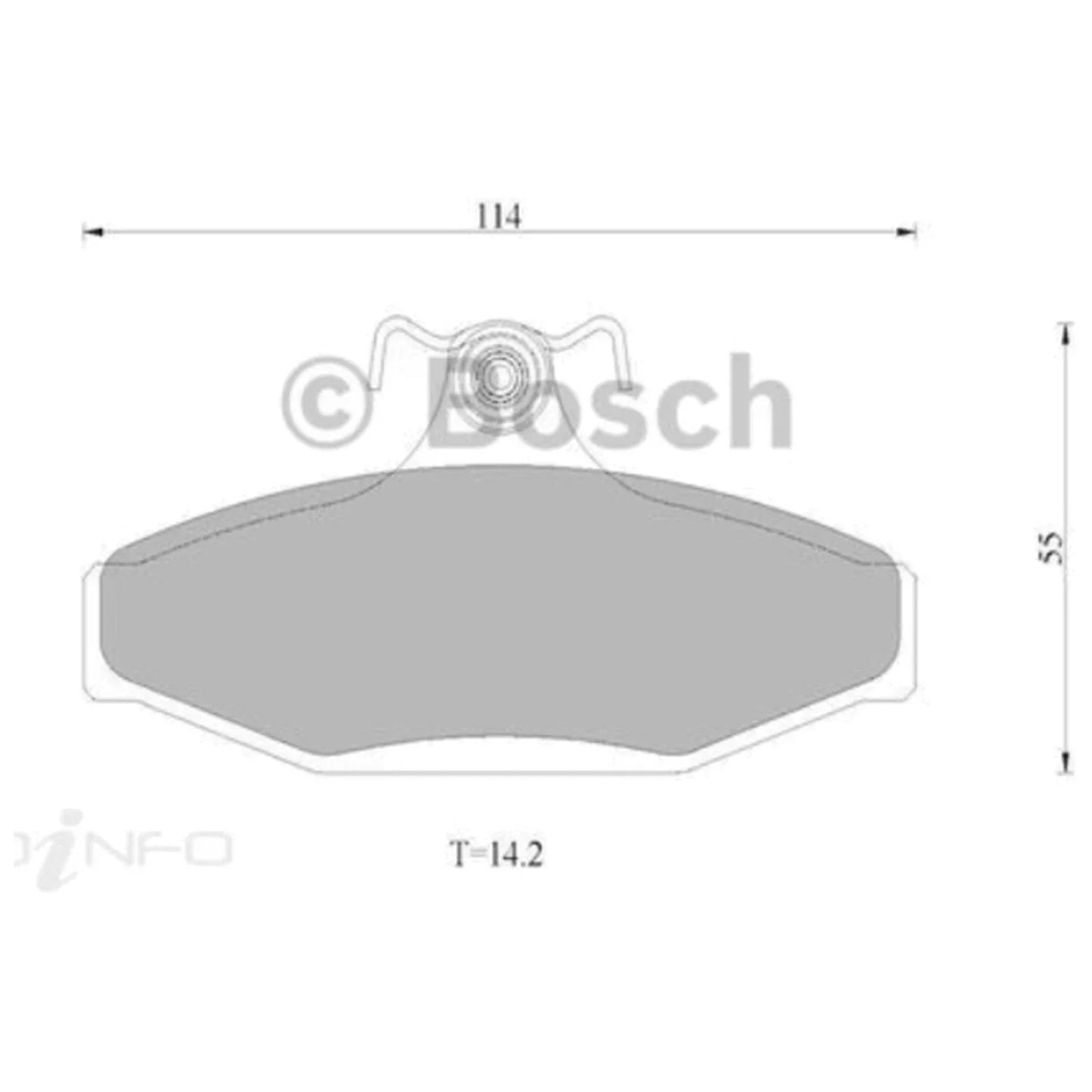 Rear Disc Brake Pads Set for Toyota Lexcen VS (1996–1997)