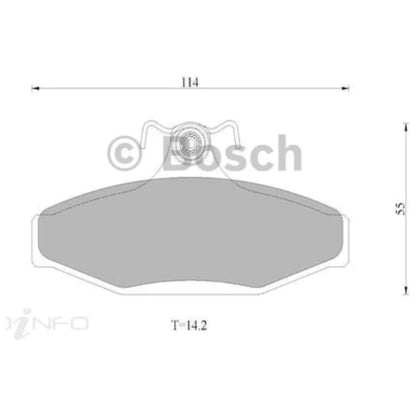 Rear Disc Brake Pads Set for Toyota Lexcen VS (1996–1997)