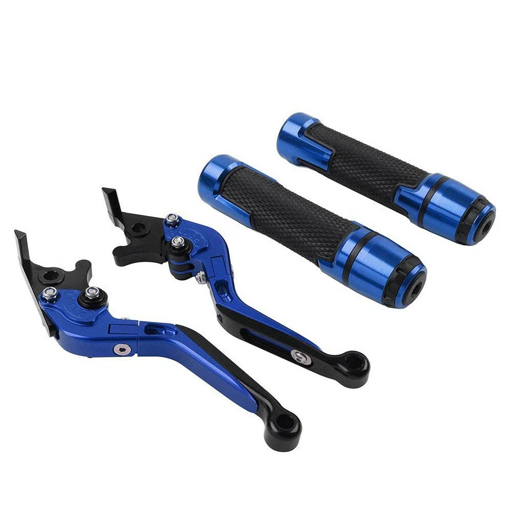 Folding Extendable Brake Clutch Levers & Handlebar Grips for Kawasaki Z1000