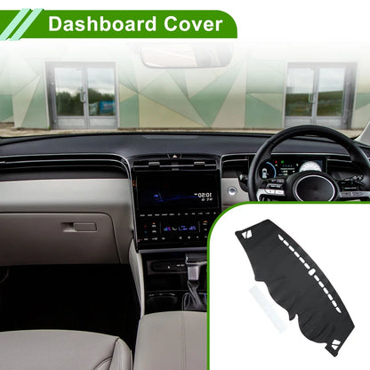 Dashboard Cover for Hyundai ix35 Tucson 2010-2015 Dash Mat Carpet Black Red