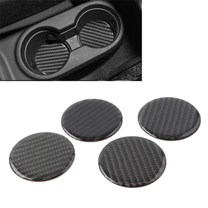 4 x Car Water Cup Holder Mat Cover Trim for Jeep Wrangler (2007-2017)