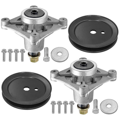 42 in Deck Spindles w 4.8 in OD Pulley for Hustler Raptor 7000 (2016–2020)