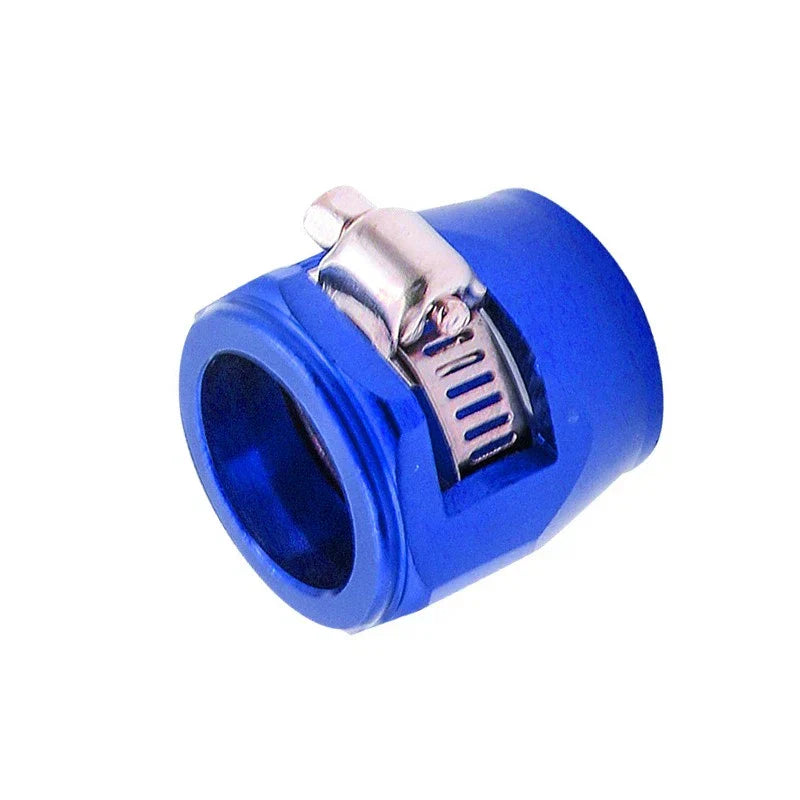 4 x Blue AN6 Fuel Hose Line End Cover Clamp Adapter for Universal Vehicles