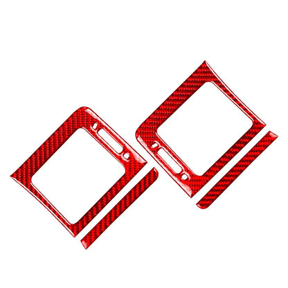 Red Dashboard Side Air Vent Outlet Cover Trim for Subaru WRX STi (2015-2021)