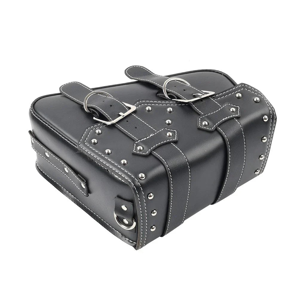 Universal Motorcycle Saddle Bag Luggage Tool Bag Left Side Black