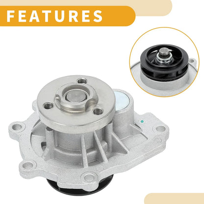 Water Pump for Chevrolet Aveo I4 1.6L DOHC 2009-2011 with Gasket