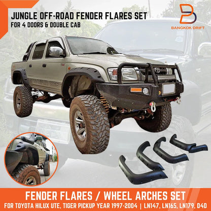 Jungle Fender Flares for Toyota Hilux Ute MK4/5 1997-2005 (97-05)