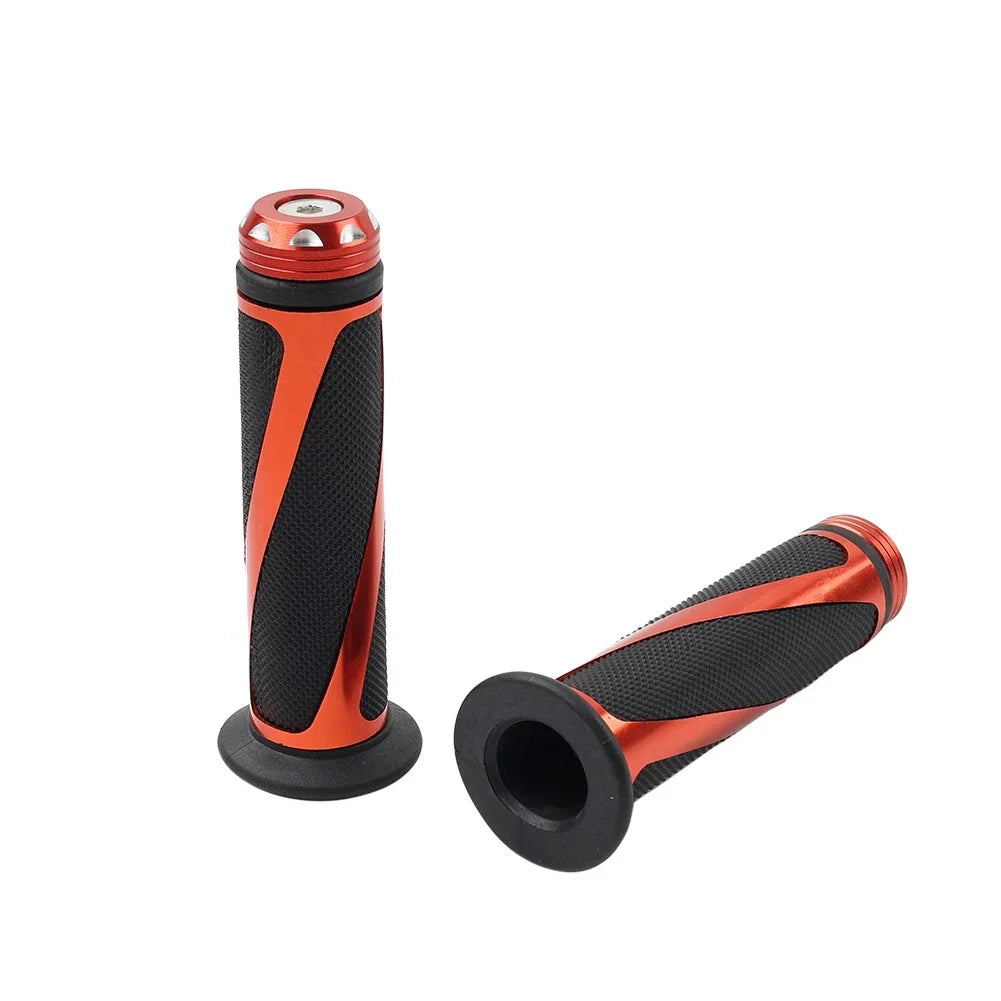 7/8" Orange Rubber Gel Hand Grips for Yamaha MX ATV Dirt Bike