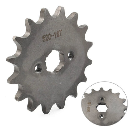 16T Front Sprocket Cog for 125cc-250cc Dirt Pit Bike ATV Go Kart