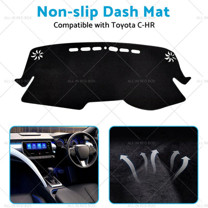 Non-Slip Dashboard Cover Mat for Toyota CHR C-HR (2016-2019)