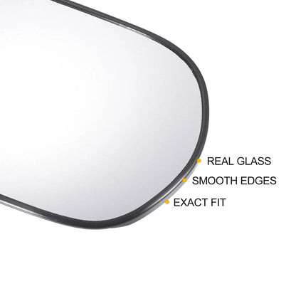 Left Right White Mirror Glass w/ Back Non-heated for Honda Civic (2006-2011)
