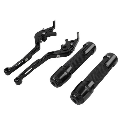 Black Extendable Brake Clutch Lever Grip for BMW F800GS/ADV (2008-2018)