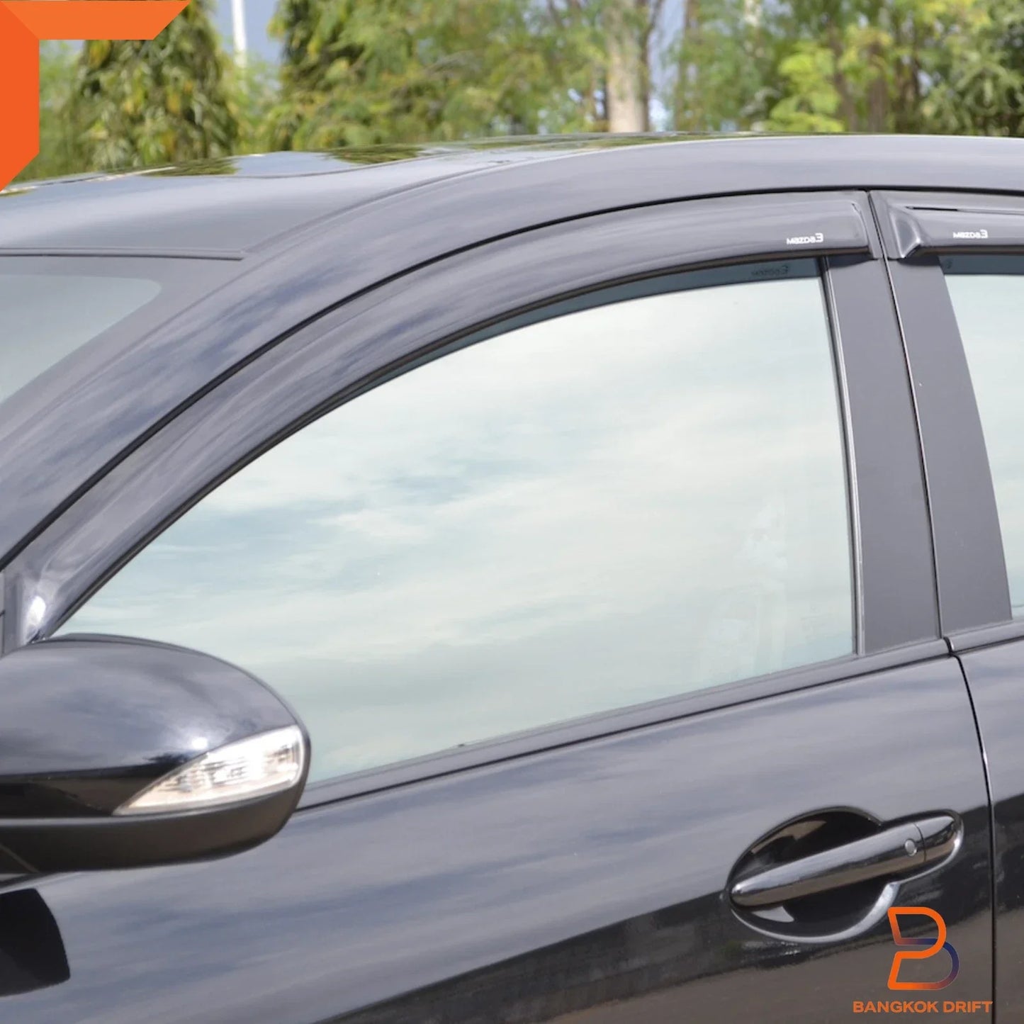 Weather Shield Window Visor Guard for Mazda 3 Sedan (2009-2013)