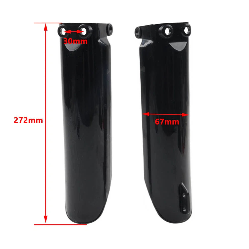 White Front Fork Guard Covers for Chinese 125-190cc Pit Dirt Bikes