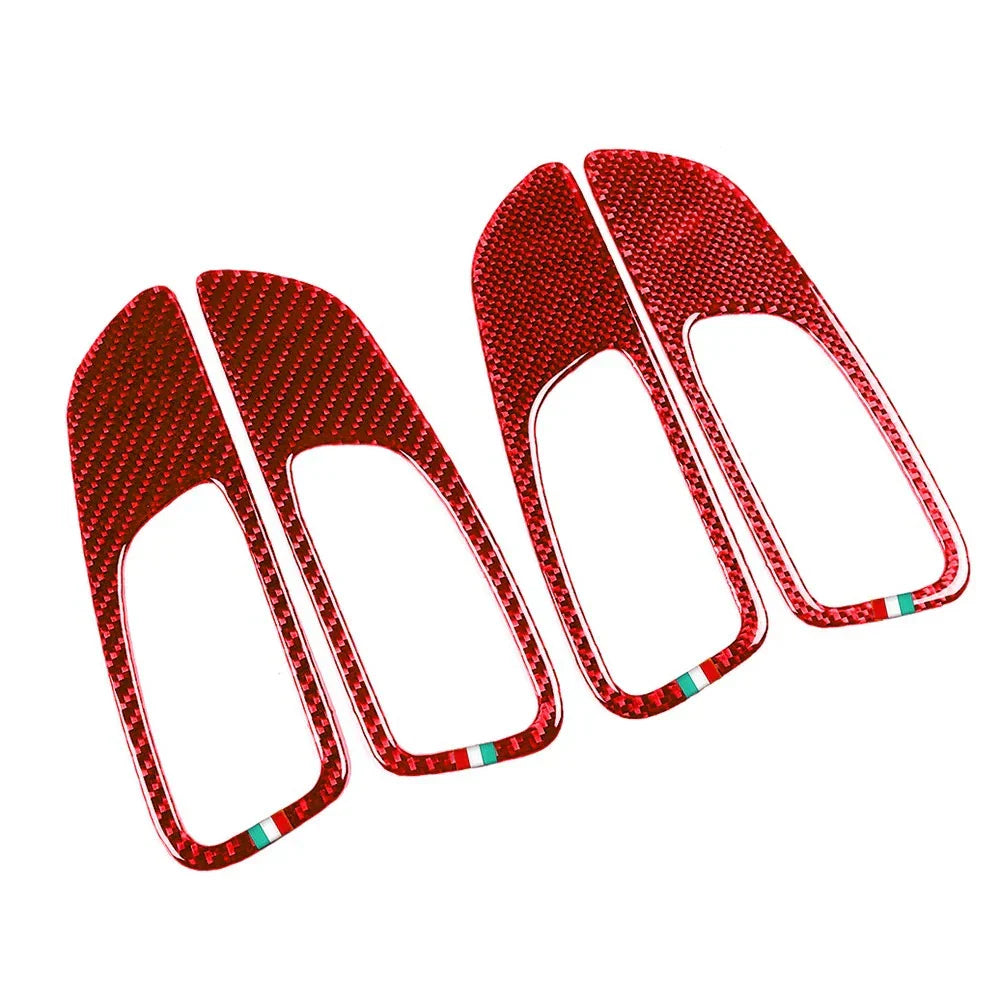 Carbon Fiber Interior Door Handle Panel Cover for Alfa Romeo 159 (2004-2012)