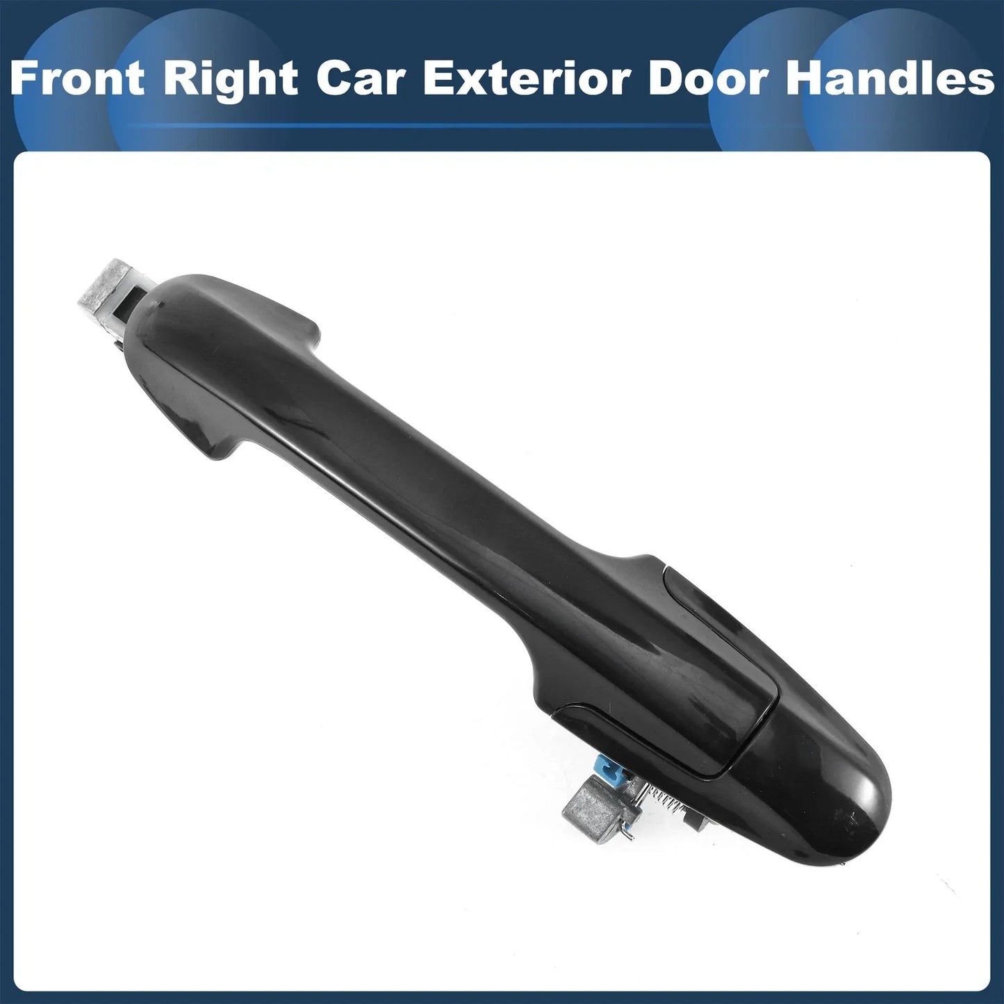 Front Right Door Handle for Honda Accord 2003-2007 - Black Exterior Handle