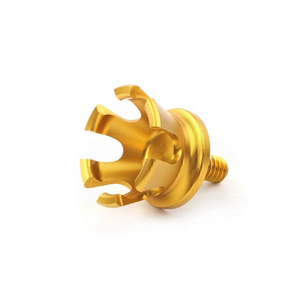 Aluminum Rear Seat Bolt Tab Gold Screw Mount for Harley Imperial Crown