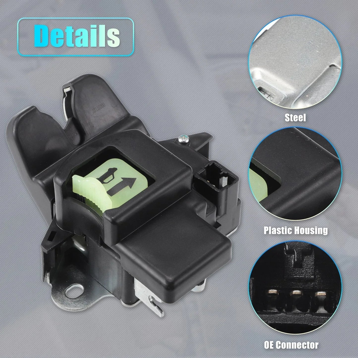 Rear Liftgate Door Lock Actuator Motor for Hyundai Accent Sedan (2018-2022)