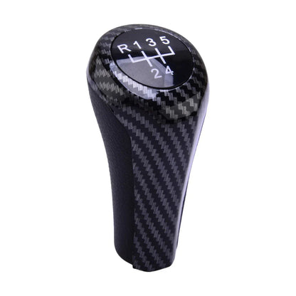 Carbon Fiber 5 Speed Manual Gear Knob for BMW 1 3 5 Series X1 X3 (2004-2023)