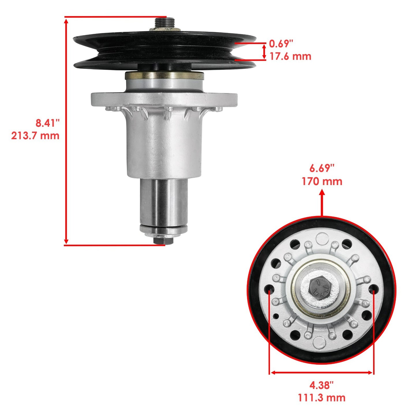 Deck Outer Spindles Replacement for Exmark FMD604 FR604 60 inch (2004–2024)