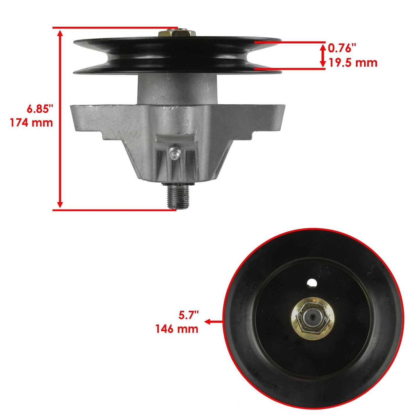 Deck Spindle Blade Kit for MTD Ranch King Yard Machines (2000–2015)