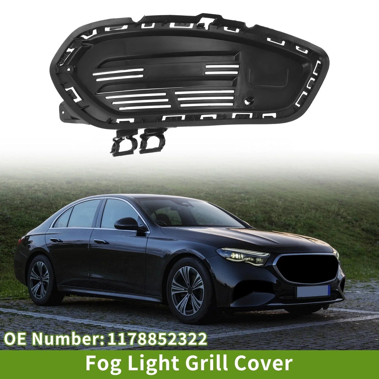 Front Right Fog Light Grill for Mercedes Benz CLA (2013-2019)