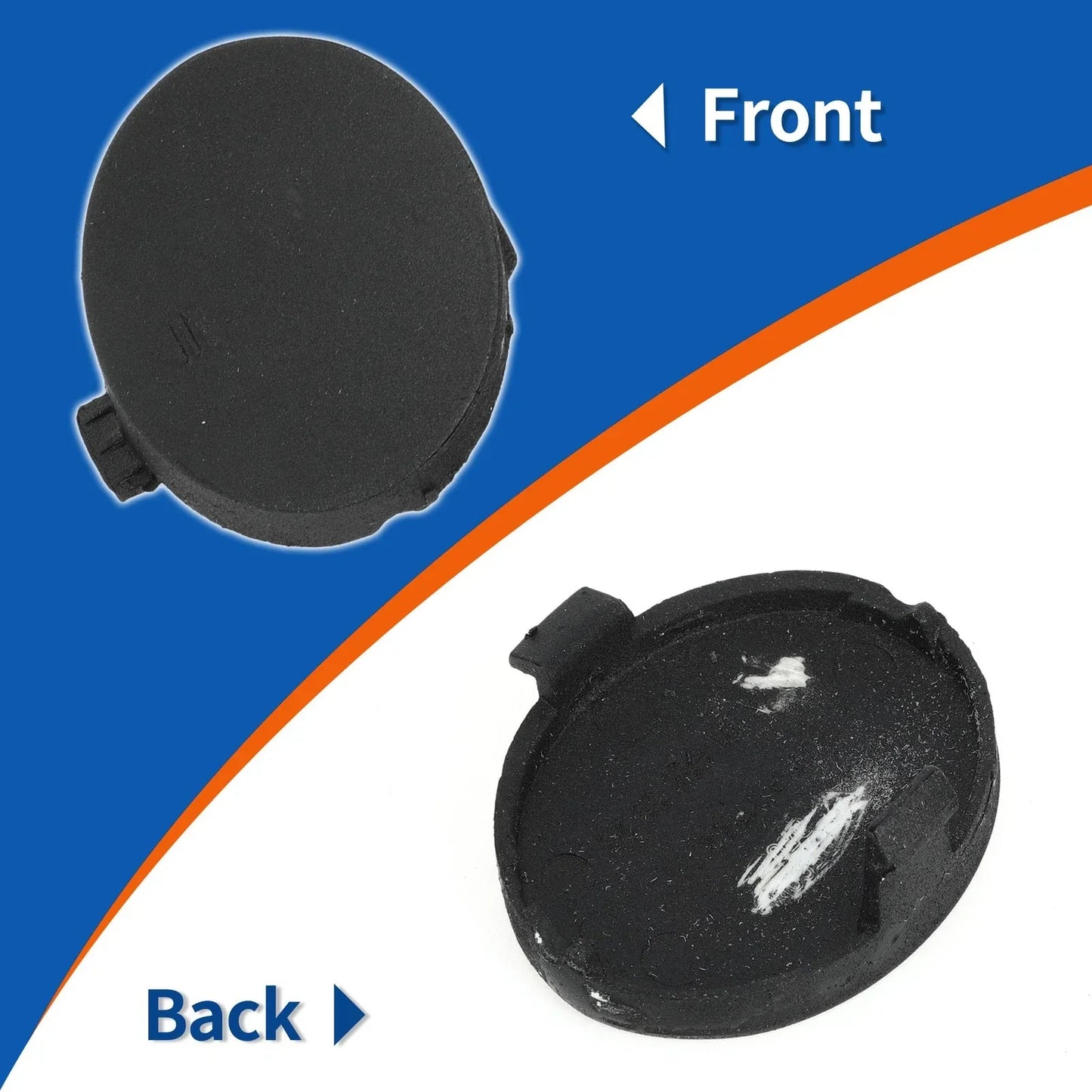 Rear Side Bumper Tow Hook Cover for Mercedes-Benz (2008-2012) Unpainted
