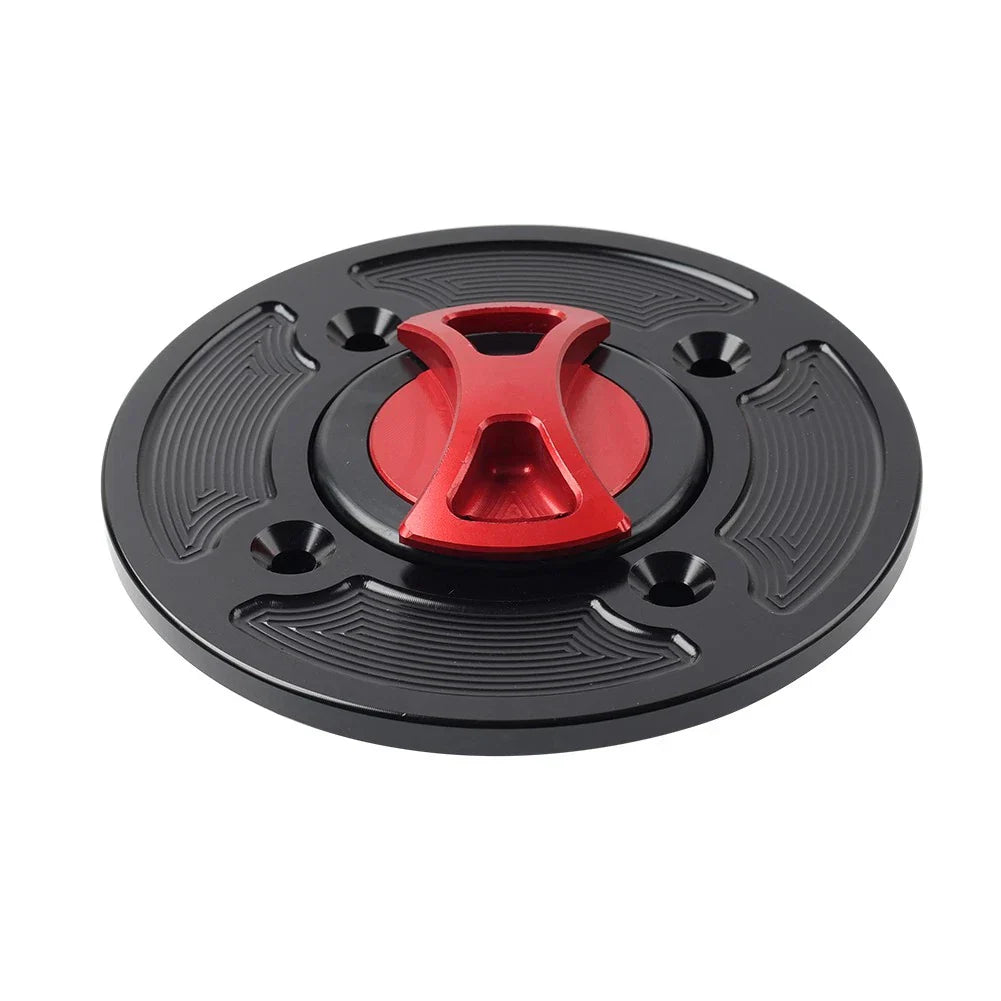 CNC Red Gas Fuel Tank Cap Cover for DUCATI Panigale V4/S/R (2018-2021)